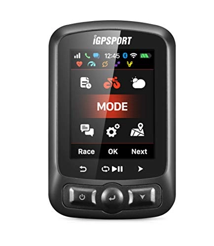 Cycling Computer : iGPSPORT Bike Computer Wireless Waterproof GPS 2.2inch color LCD Bicycle Compatible Computer with Road Map Navigation Speedometer with WiFi / ANT+ / Bluetooth Digital Stopwatch iGS620
