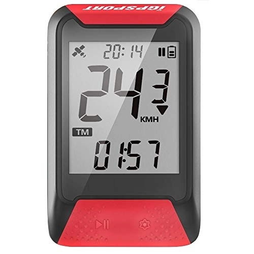 Cycling Computer : IGPSPORT France iGS130 Simplified GPS Bike Computer (Red)