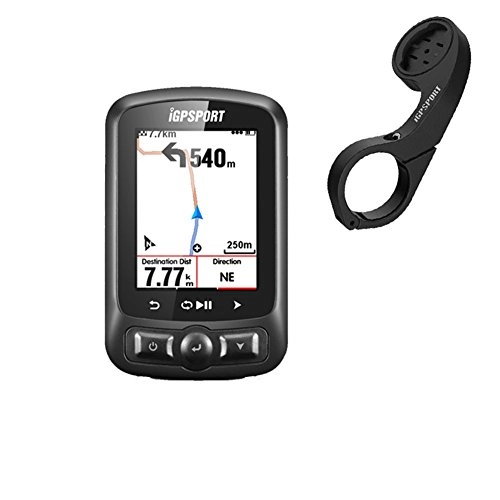 Cycling Computer : iGPSPORT GPS Bike Cycling Computer ANT+ Function iGS618 Cycle Computer with Road Map Waypoint Navigation Waterproof IPX7 2.2Inch Anti-glare Large Colour Screen with S60 Out-Front Bike Mount