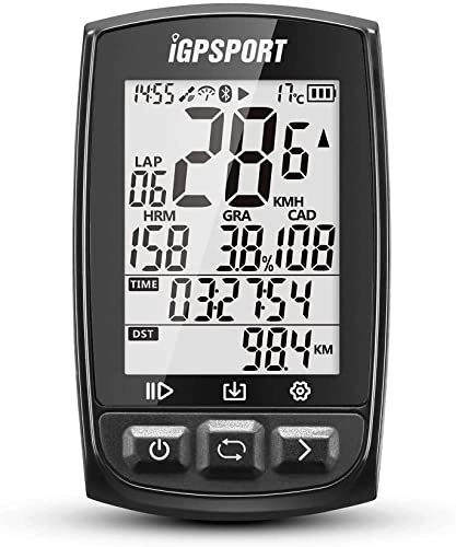 Cycling Computer : Igpsport GPS Wireless Speedometer Computer Odometer IPX7 Waterproof Rating with ANT + function with Holder Igpsport