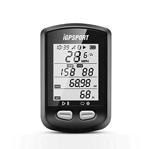 Cycling Computer : iGPSPORT IGS10 Bike Computer Wireless Waterproof GPS Cycle Speedometer Computer with ANT+ Digital Stopwatch Heart Rate Sensor