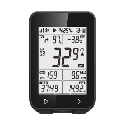Cycling Computer : iGPSPORT iGS320 Waterproof Cycling Computer, Bike Computer Cycling GPS Units with 2.4 inch No-Air-Gap Screen, 72 Hours Battery Life and BLE5.0 / ANT+