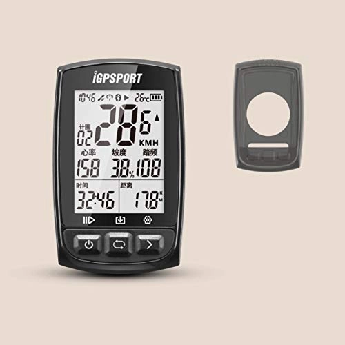 Cycling Computer : IGPSPORT iGS50E - Multipurpose GPS Bike Meter Pack + Black Shell