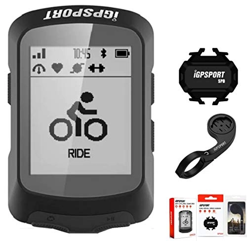 Cycling Computer : iGPSPORT iGS520 Bicycle Computer ANT+ Wireless Multi-Language Cycling Computer GPS Bike Computer combo pack with Heart Rate monitor bike mount Cadence Speed Sensor (Combo 3)