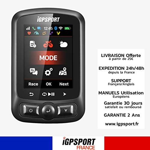 Cycling Computer : iGPSPORT iGS620 - Connected GPS Bike Meter