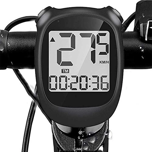 Cycling Computer : J & J Heatile Wireless Bike Computer, IPX6 Waterproof Cycling Computer, Bicycle Speedometer and Odometer with 1.6 Inch LCD Display Backlight