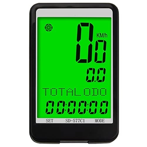 Cycling Computer : koliyn Bicycle computer wireless, LCD backlight display, outdoor riding speed meter, odometer, 8 languages switchable