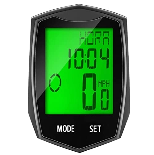 Cycling Computer : koliyn English circulation computer, wireless bicycle speedometer, odometer, full screen backlight LCD display suitable for outdoor riding equipment