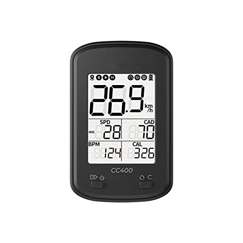 Cycling Computer : koliyn Intelligent cycling code meter, GPS speed monitoring odometer, LCD waterproof backlight display