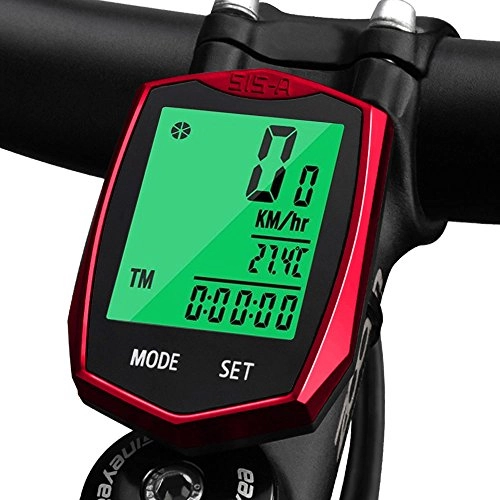 Cycling Computer : KOROSTRO Speedometer Wireless LCD Bicycle Bike Computer Sport Waterproof Backlight for Cycling Realtime Speed Track And Distance