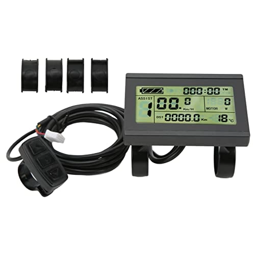 Cycling Computer : KT LCD3 Display, Lightweight Parameter Setting Durable ABS 72V KT LCD3 Display Real Time with SM Connector for KT Controller