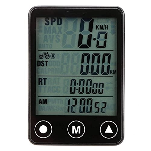 Cycling Computer : KUANDARGG Portable Wireless Bike Computer Touch Button Waterproof Speedometer Mount Holder Bicycle 24 Functions For Climbing