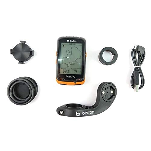 Cycling Computer : KUANGQIANWEI Bike accessories Rider 530 GPS Bicycle Bike Cycling Computer & Extension Mount ANT+ Speed Cadence Dual Sensor Heart Rate Monitor R530 bike computer (Color : 1)