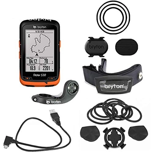 Cycling Computer : KUANGQIANWEI Bike accessories Rider 530 GPS Bicycle Bike Cycling Computer & Extension Mount ANT+ Speed Cadence Dual Sensor Heart Rate Monitor R530 bike computer (Color : 3)