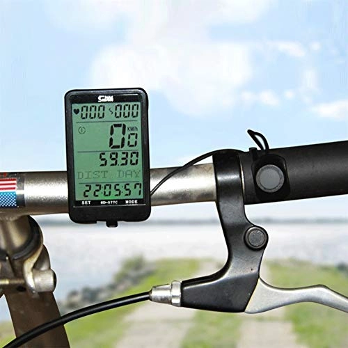 Cycling Computer : KUANGQIANWEI Bike accessories Wireless Bike Computer Heart Rate Monitor Cadence Sensor Speedometer Odometer Multifunction Cycling Computer 3 In 1 bike computer