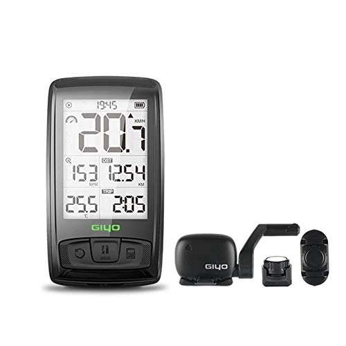 Cycling Computer : KUANGQIANWEI Bike accessories Wireless Bluetooth4.0 Bicycle Computer Mount Holder Bicycle Speedometer Speed / Cadence Sensor Waterproof Cycling Bike Computer bike computer (Color : Without HRM)