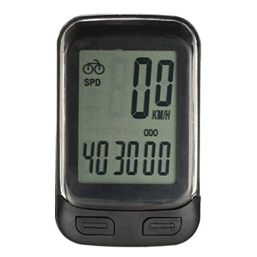 Cycling Computer : Ldelw Bicycle computer Bike Computer Multi Functions Bicycle Cycling Computer with LCD Screen Backlight Waterproof speed bike speedometer (Color : Black Size : One size) sunyangde