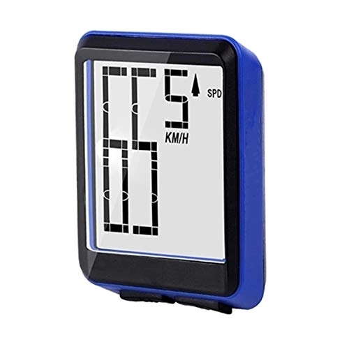 Cycling Computer : Ldelw Bike Odometer 12 / 24 Format Transform Wireless Bicycle Computer Visible Data Display Bike Speedometer (Color : Black Size : ONE SIZE) sunyangde (Color : Blue, Size : One Size)