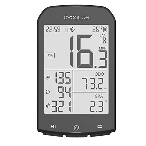 Cycling Computer : Level Bike GPS Computer Bicycle Heart Rate Speedometer Wireless Cycling Computer Stopwatch Cycling Accessories, Black, Show as Picture