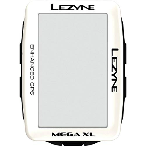 Cycling Computer : Lezyne Mega XL GPS Bike Computer, Metallic White