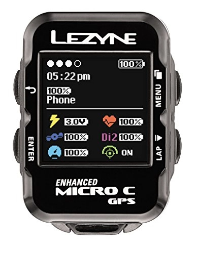 Cycling Computer : Lezyne Micro Color GPS, Black, One Size