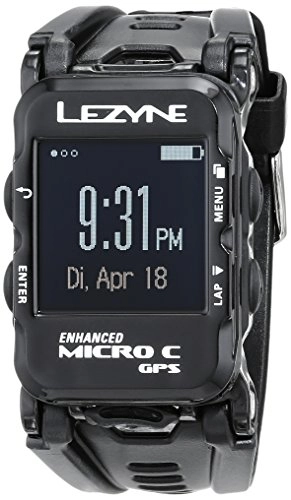 Cycling Computer : Lezyne Micro GPS Computer, Unisex, GPS Watch Color mit Herzfrequenzmessgert schwarz, black