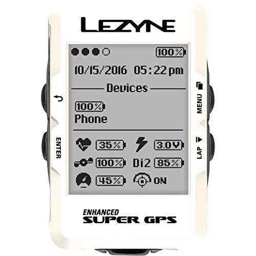 Cycling Computer : Lezyne Super GPS Special Edition White
