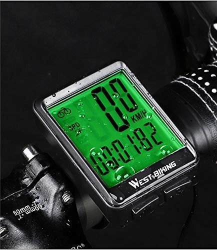 Cycling Computer : LFDHSF Bicycle Computer Wireless MTB Bike Cycling Odometer Stopwatch Speedometer Watch LED Digital Rate for Most Types of Bicycles
