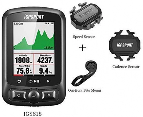 Cycling Computer : LFDHSF Bike Computer, Bluetooth Speedometer Waterproof Bicycle Digital Stopwatch (Cadence Sensor +Out-Front Bike Mount+Speed Sensor)