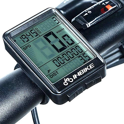 Cycling Computer : LFDHSF Cycling Computers Waterproof Bicycle Speedometer Odometer Backlight LCD Display Tracking Distance Speed Time