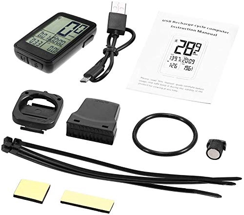 Cycling Computer : LFDHSF USB Rechargeable Wireless Bike Cycling Computer Bicycle Speedometer Odometer 11 Fuction
