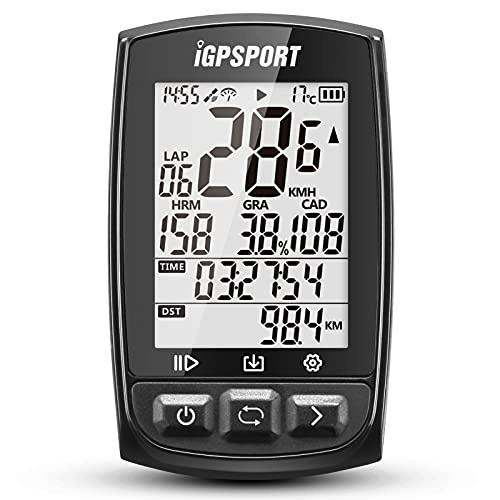 Cycling Computer : Lixada GPS Cycling Computer Rechargeable IPX7 Water Resistant Anti-glare Screen Bike Cycling Cycle Bicycle GPS Computer Odometer with Mount