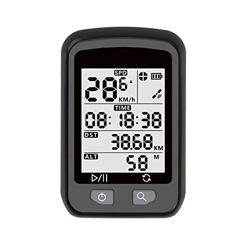 Cycling Computer : LPsweet Bicycle Computer Odometer, Waterproof Road Bike MTB Bicycle Bluetooth, LCD Display-Tracking Distance Avs Speed Time, Black