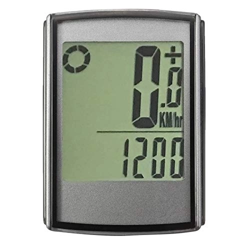 Cycling Computer : Lwieui Bike Computer IP65 Waterproof Wireless LCD Cycling Bike Bicycle Computer Odometer Speedometer Large Screen for Fitness Fanatic (Color : Black, Size : ONE SIZE)