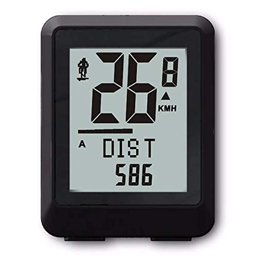 Cycling Computer : Lwieui Bike Computer Wireless 22 Functions Waterproof LCD 5 Languages Bike Computer Odometer Speedometer for Fitness Fanatic (Color : Black, Size : ONE SIZE)