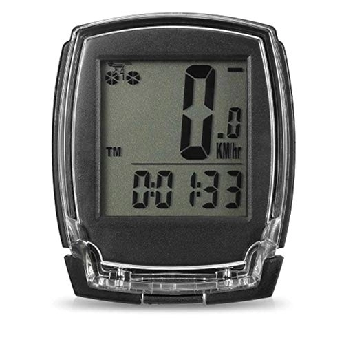 Cycling Computer : Lwieui Bike Computer Wireless Bike Computer Speedometer Digital Bicycle Odometer Stopwatch Thermometer EL Backlight for Fitness Fanatic (Color : Black, Size : ONE SIZE)