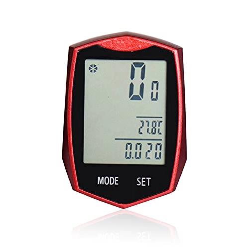 Cycling Computer : Lzcaure Bicycle Computer Wireless Night Light Touch Screen Waterproof Backlight Bike Computer Cycling Accessories Outdoor Exercise Tool (Size:Free Size; Color:Red)