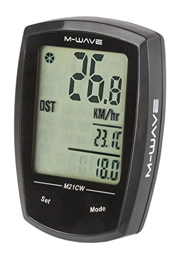 Cycling Computer : M-Wave M21CW Bicycle Computer - Black