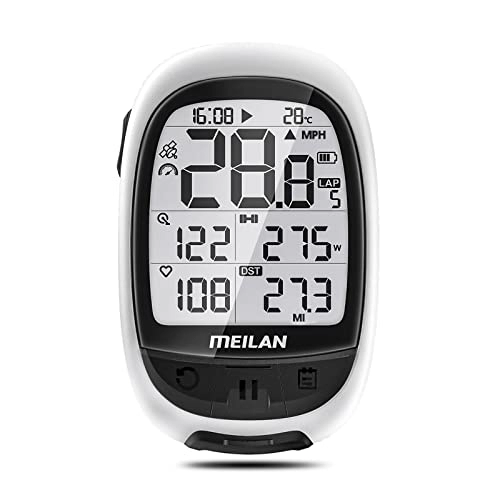 Cycling Computer : MeiLan GPS Core Wireless Bike Computer M2 Bluetooth ANT+ Connect Support HR Monitor Power Meter Speed Cadence Sensor Cycling Computer