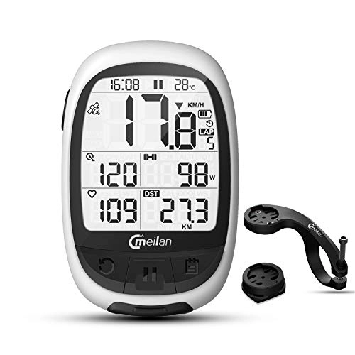 Cycling Computer : MEILAN GPS Core Wireless Bike Computer M2 Cycle Computer Bluetooth ANT+ Connect Support HR Monitor Power Meter Speed Cadence Sensor