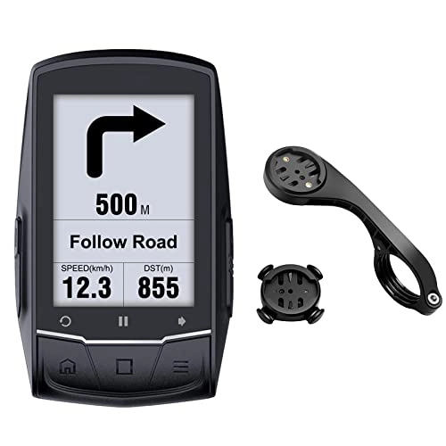 Cycling Computer : MEILAN M1 GPS Bicycle Computer Navigation, Bluetooth & ANT+ Wireless Bicycle Speedometer and Odometer Waterproof Bicycle Speedometer with 2.6 Inch LCD Display for Indoor and Outdoor Riding