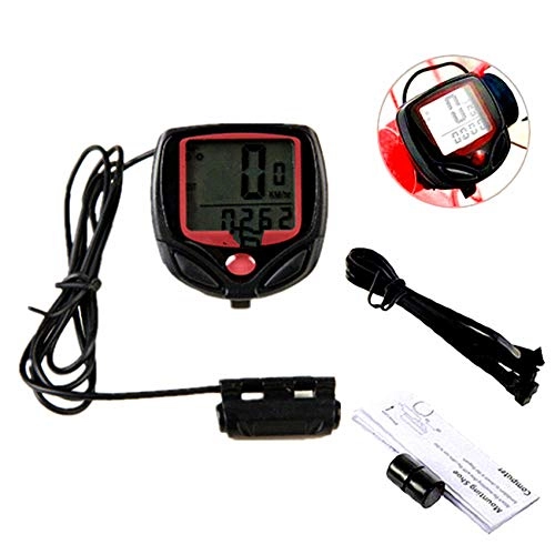 Cycling Computer : MIAOGOU Cycling Speedometer Waterproof Bike Computer With LCD Digital Display Bicycle Odometer Speedometer Cycling Wired Stopwatch Riding Accessories Tools