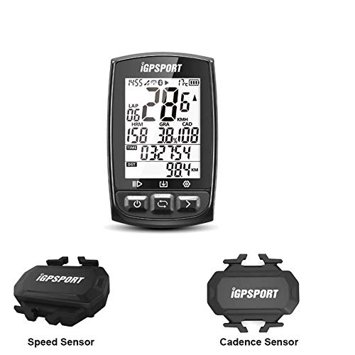 Cycling Computer : MLSice GPS Bike Computer with Cadence Sensor and Speed Sensor, iGPSPORT Wireless Bluetooth ANT+ Waterproof Cycling Computer Bike GPS Tracker Speedometer Speed Cadence Sensor