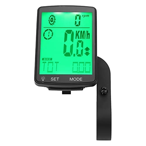 Cycling Computer : Mothinessto Bicycle Computer Cycling Odometer LCD Backlight Display for Men Outdoor Women Teenager Biker Battery Not in (205-YA100 Green)