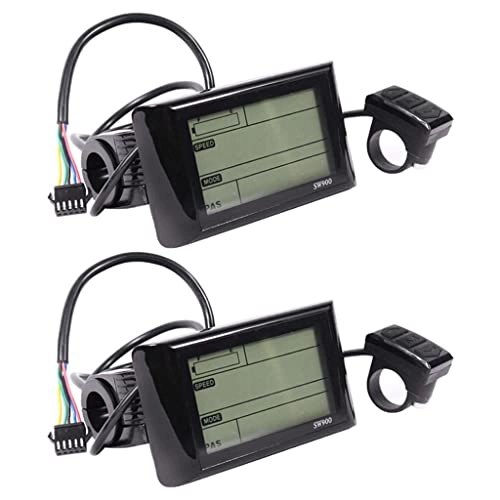 Cycling Computer : NC 2Pcs LCD Display Panel, Electric Bike Bicycle Scooter LCD Display Control Panel Speedometer Speed Mileage Display