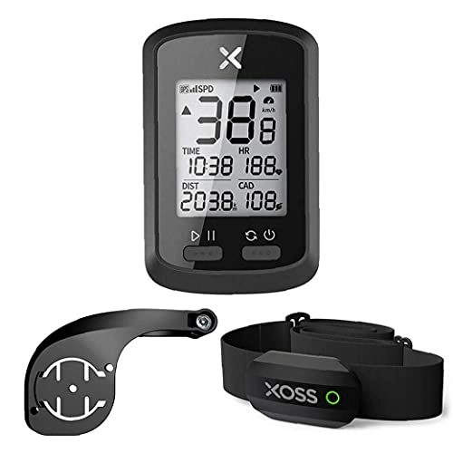 Cycling Computer : NIDONE Bike Computer G+ Wireless Speedometer English Code Table with Mount Extended Bracket Cadence Heart Rate