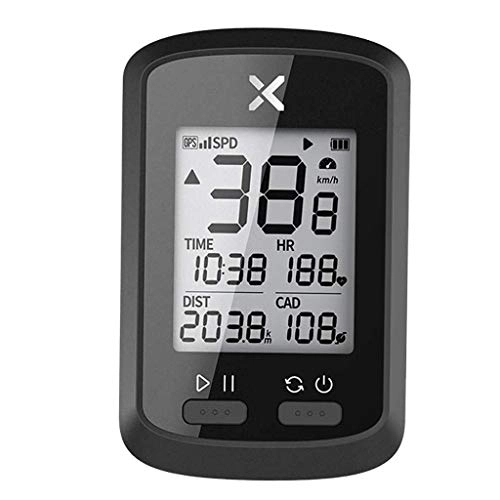 Cycling Computer : Perfeclan G+ G GPS Bike Computer, Wireless Bluetooth Bike Speedometer Odometer, Rechargeable Cycling Computer with LCD Automatic Backlight Display, IPX7 - G+