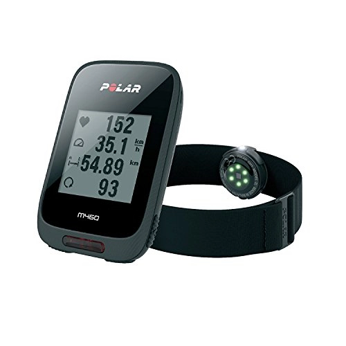 Cycling Computer : POLAR Unisex's M460 GPS Bike Computer with Heart Rate with OH1, Black, One Size