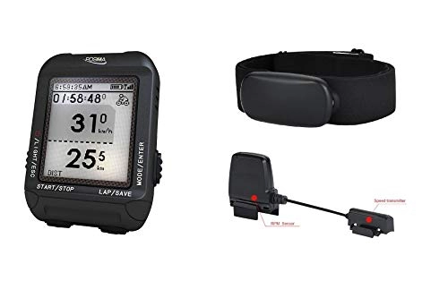 Cycling Computer : POSMA D3 GPS Cycling Bike Computer Speedometer Odometer, Bluetooth ANT+ dual mode BCB30 Speed Cadence Sensor BHR30 Heart Rate Monitor Value Kit