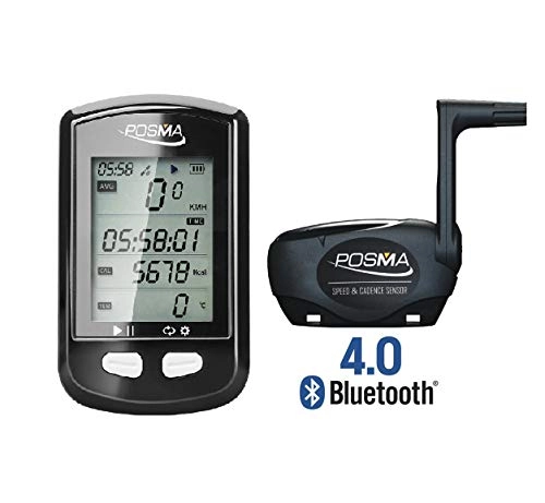 Cycling Computer : POSMA DB2 Wireless GPS Cycling Bike Computer Speedometer Odometer with BCB20 Speed / Cadence Sensor